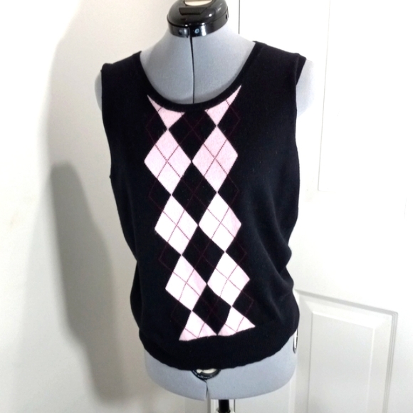 East 5th/Chico Sz Sm Black & Pink Vest Top - Picture 2 of 5